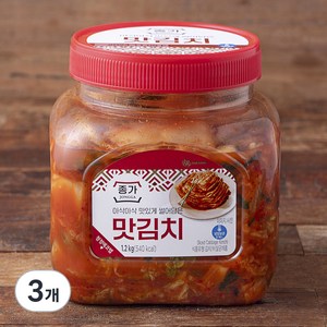 종가 맛김치 PET, 1.2kg, 3개