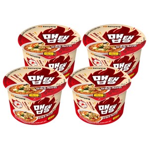 맵탱 큰컵 마늘조개라면 110g, 4개