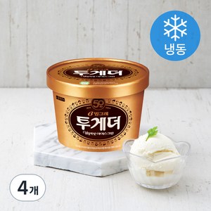 빙그레 투게더 오리지널 바닐라 아이스크림 (냉동), 900ml, 4개