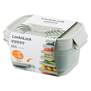 락앤락 착착 밀폐용기 1.6L, 1세트, 1.6L(2P)