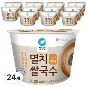 청정원 멸치 쌀국수, 92g, 24개