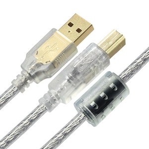 마하링크 USB 2.0 A/B 노이즈 필터 실드 케이블, 1개, 10m