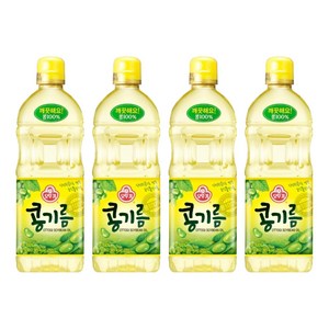 오뚜기 콩기름, 1.5L, 4개