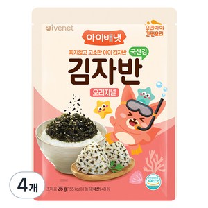 아이배냇 김자반 오리지널, 25g, 4개