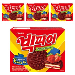 크라운 빅파이 딸기, 216g, 4개