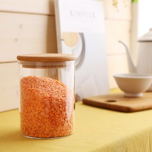 스윗자 밤나무우드 내열유리병, 900ml, 1개, 1개