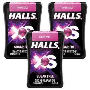 호올스 XS 후르츠 믹스향 캔디, 15g, 3개