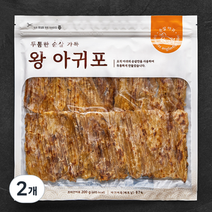 선홍수산식품 두툼한 순살 가득 왕 아귀포, 200g, 2개