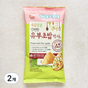 한성기업 새콤달콤 간편한 유부초밥 박사 3 20매입, 240g, 2개