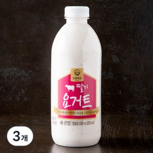 강훈목장 수제요거트 딸기, 1L, 3개