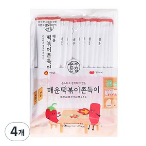 순수한집 매운 떡볶이 쫀득이 15p, 375g, 4개