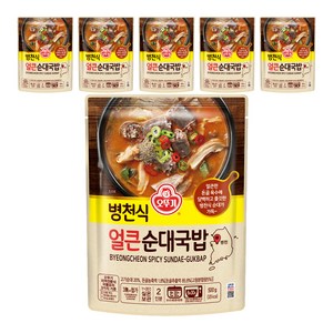 오뚜기 병천식 얼큰 순대국밥, 500g, 6개