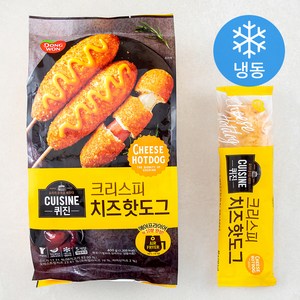 동원에프앤비 퀴진 치즈 크리스피 핫도그 (냉동), 400g, 1개