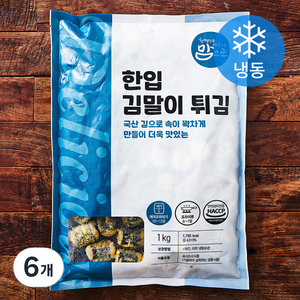 맘으로 한입 김말이 튀김 (냉동), 1kg, 6개