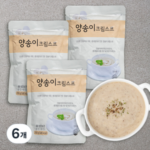 사랑과정성 양송이 크림스프 (냉장), 200g, 6개