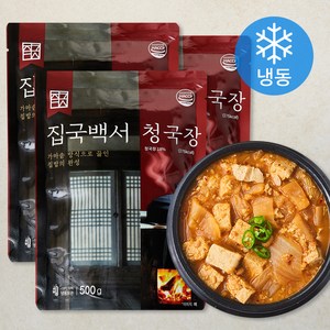 집국백서 가마솥 수제 청국장찌개 (냉동), 500g, 3개