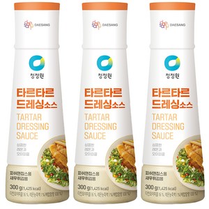 청정원 타르타르 드레싱 소스, 상세페이지 참조, 300g, 3개