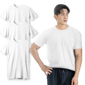 HIPPO 30수 순면 라운드 반팔 티셔츠 3p