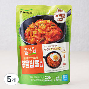 풀무원 볶음밥용 김치, 200g, 5개