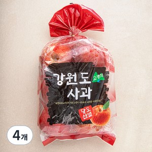 다조은 강원도 고랭지 당도선별 사과, 1.5kg(6~7입), 4봉