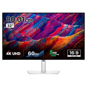 델 80.01cm 4K UHD 울트라샤프 USB C 초슬림베젤 모니터, U3223QE