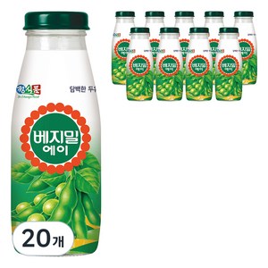 베지밀 에이 담백한 두유, 190ml, 20개