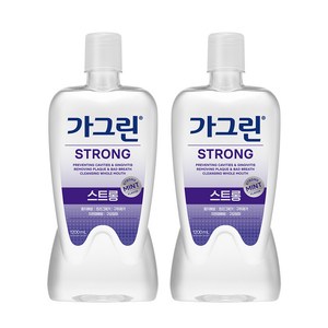 가그린 스트롱 구강청결제, 1.2L, 2개