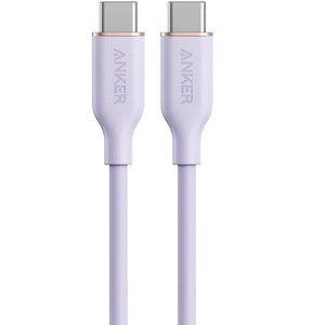 앤커 3세대 파워라인 플로우 C타입 고속충전 100W 케이블, 180cm, 라일락 퍼플, 1개