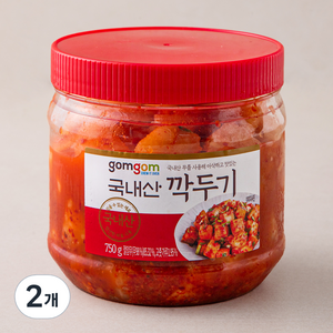 곰곰 국내산 깍두기, 750g, 2개