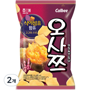 해태제과 오사쯔 과자, 100g, 2개