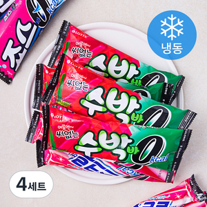 롯데웰푸드 영칼로리 수박바 75ml x 4개입 + 죠스바 75ml x 4개입 + 스크류바 75ml x 4개입 세트, 4세트