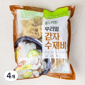 풀무원 풀스키친 우리밀 감자수제비, 1kg, 4개