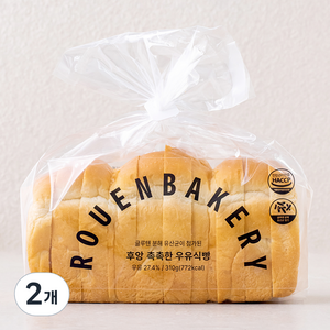 후앙 촉촉한 우유식빵, 310g, 2개