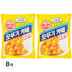 오뚜기 카레 매운맛, 1kg, 8개