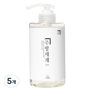 살림백서 주방세제 청귤향, 500ml, 5개