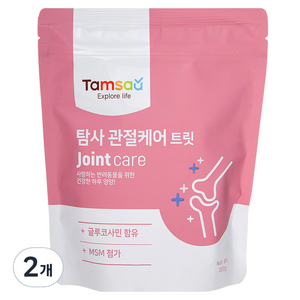 탐사 강아지 뉴트리션 트릿 영양제, 뼈/관절강화, 2개