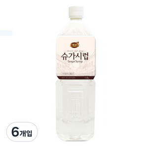 (주)동서 리치스 슈가시럽, 1.5L, 6개