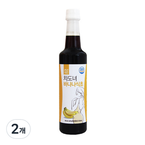 천년미인 차도녀 바나나식초, 550ml, 2개