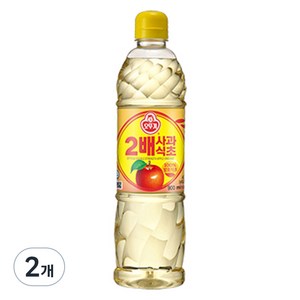 오뚜기 2배 사과식초, 900ml, 2개