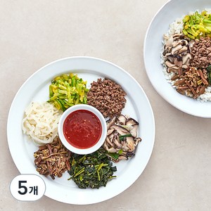 정미경키친 한우 나물비빔밥 세트, 205g, 5개