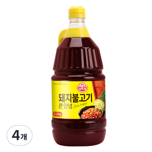 오뚜기 돼지불고기 큰 양념, 2.2kg, 4개