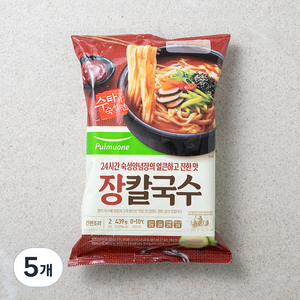 풀무원 장칼국수 2인분, 439g, 5개