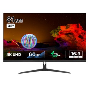 주연테크 81cm 4K UHD USB C 노트북 영상출력 모니터 + 리모콘, V32UE(무결점)