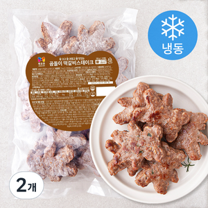 목우촌 곰돌이 떡갈비 스테이크 (냉동), 1kg, 2개