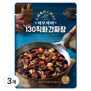 차오차이 130 직화 간짜장, 180g, 3개