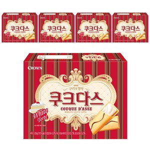 크라운 쿠크다스 화이트토르테, 128g, 5개