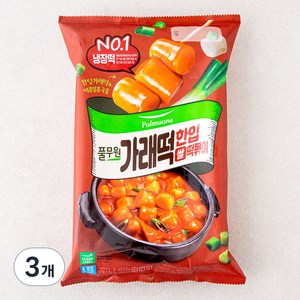 풀무원 가래떡 한입 떡볶이 2인분, 423.5g, 3개