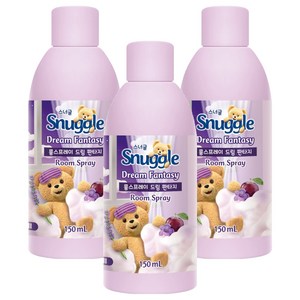 스너글 룸스프레이 드림 판타지 리필, 3개, 150ml
