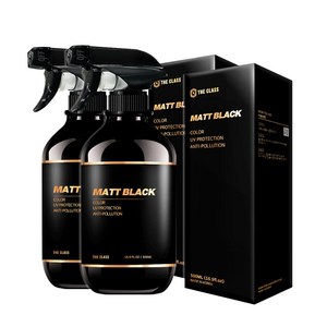 더클래스 매트블랙 자동차 타이어 코팅제, 500ml, 2개