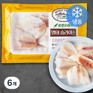 명태 슬라이스 (냉동), 300g, 6개